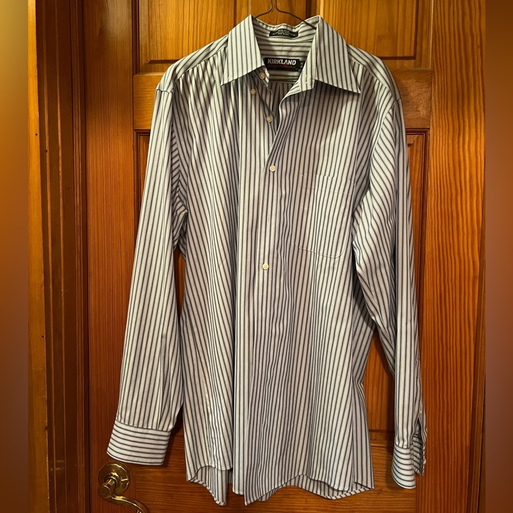 Kirkland mens button down dress shirt size large